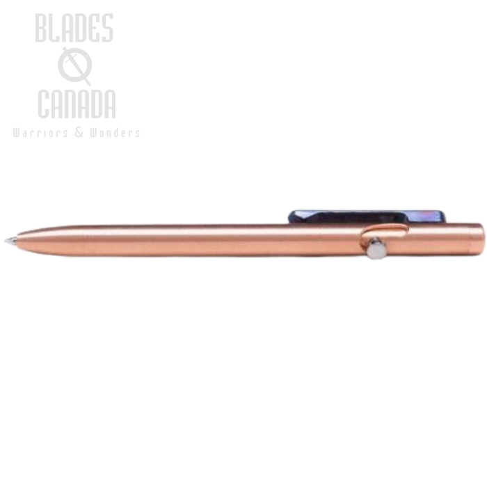 (image for) Tactile Turn Slim Bolt Action Pen Short - Copper w/ Timascus Clip